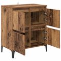 vidaXL Servírovacia skriňa Staré drevo 60 x 35 x 70 cm