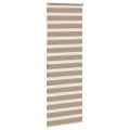 vidaXL Zebrová roleta pieskovo hnedá 70x200 cm šírka látky 65,9 cm polyester