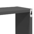 vidaXL Nástenné police 6 ks, sivé 80x15x26,5 cm, kompozitné drevo