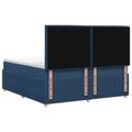 vidaXL Posteľ boxspring s matracom Modrá 140 x 200 cm Látka