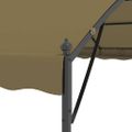 vidaXL Altánok 4x3x2,6 m sivohnedý 180 g/m²