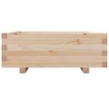 vidaXL Záhradný kvetináč 70x70x26,5 cm masívna borovica