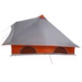 vidaXL Tipi stan 8-miestny Šedá a oranžová taft