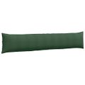 vidaXL Vankúše na pohovku 2 pcs Tmavozelená 200 x 40 cm