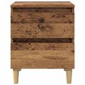 vidaXL Posteľné skrinky 2 ks Staré drevo 40 x 35 x 50 cm
