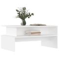 vidaXL Konferenčný stolík biely 90x55x42,5 cm kompozitné drevo