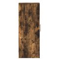 vidaXL Botník dymový dub 32x35x92 cm spracované drevo