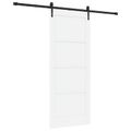 vidaXL Posuvné dvere ORKDAL 83 x 202 cm Borovicový masív Biela