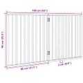 vidaXL Skladacia brána pre psa, 2 panely, 160 cm, topoľové drevo