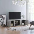 vidaXL TV skrinka, betónovo sivá 120x34x37 cm, kompozitné drevo