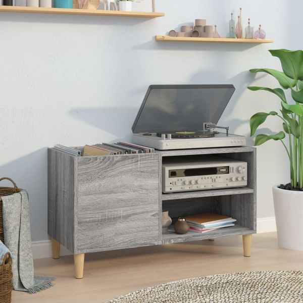vidaXL Skrinka na platne sivá sonoma 84,5x38x48 cm kompozitné drevo