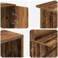 vidaXL Recepčný stôl staré drevo 200x50x103,5 cm kompozitné drevo