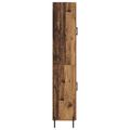 vidaXL Highboard Staré drevo 69,5 x 34 x 180 cm Kompozitné drevo