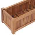 vidaXL Vyvýšený záhon 100x30x25 cm, tíkový masív