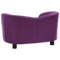 vidaXL Pohovka pre psa vínová 67x41x39 cm umelá koža