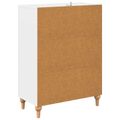 vidaXL Zásuvkový kabinet Biela 66 x 34,5 x 90 cm Kompozitné drevo
