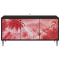 vidaXL TV skrinka AACHEN 102 x 33 x 51 cm Čierny dub Kompozitné drevo