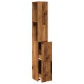 vidaXL Kúpeľňová skrinka Old Wood 25x25x170 cm Engineered Wood