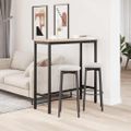vidaXL stôl Prírodná 100 x 40 x 101 cm Inžinierske drevo a oceľ