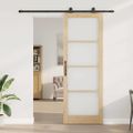 vidaXL Posuvné dvere ORKDAL 83 x 232 cm Prírodná a čierna