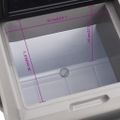vidaXL Chladiaci box s kolieskom a rukoväťou čierno-sivý 50 l PP