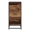 vidaXL Servírovacia skriňa Staré drevo 35,5 x 35 x 76 cm