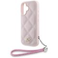 Puzdro Karl Lagerfeld HC Quilted PU Initial Logo & Chain Strap pre iPhone 16 ružové