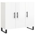 vidaXL Komoda vysoký lesk biela 90x34x80 cm kompozitné drevo