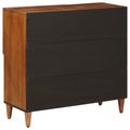 vidaXL Servírovacia skriňa Orech 80 x 33 x 75 cm Masívne mango drevo