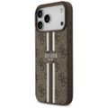 Obal Guess 4G Printed Stripes MagSafe pre iPhone 17 Pro Max hnedý