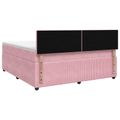 vidaXL Posteľ boxspring s matracom Ružová 180 x 200 cm Zamat