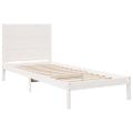 vidaXL Extra dlhá posteľ bez matraca biela 100x210 cm masívne drevo