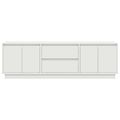 vidaXL TV skrinka s LED svetlami biela 160,5x41x50 cm