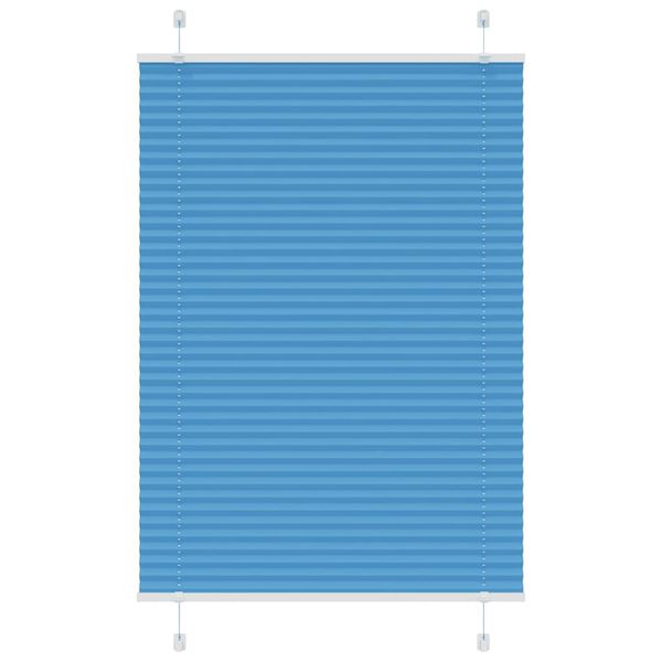 vidaXL plisovaná roleta modrá 95x150 cm Šírka látky 94,4 cm