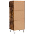 vidaXL Botník dymový dub 40x36x105 cm spracované drevo