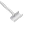 vidaXL Nosník plachty na prívesy 4 Strieborná 136-218 cm Hliník
