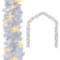 vidaXL Vianočná girlanda s LED svetielkami 10 m, biela