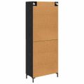 vidaXL Highboard 2 ks Čierny dub 69,5 x 34 x 180 cm Kompozitné drevo