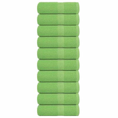 vidaXL Utierky na umývanie FROGN 10 ks jablkovo zelené 30x30 cm 360 g/m²