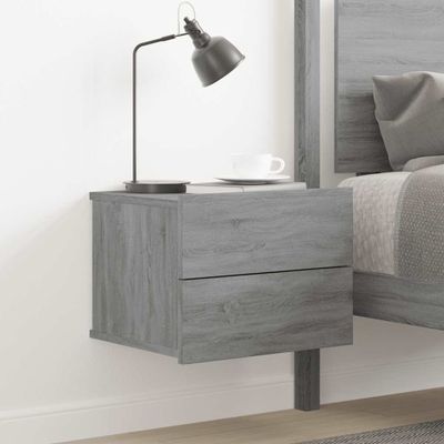 vidaXL Nočný stolík sivý sonoma 40x30x30 cm spracované drevo