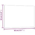 vidaXL Nástenná magnetická tabuľa čierna 40x30 cm tvrdené sklo