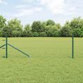 vidaXL Hexagonálny plot s stĺpom 10 x 0,4 m PVC potiahnutá oceľ Zelená