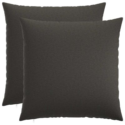 vidaXL Poťah na podložku 2 pcs HEERLEN Tmavosivá 80 x 80 cm