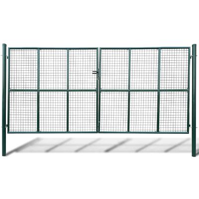 vidaXL Pletená záhradná brána 400x175 cm