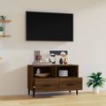 vidaXL TV skrinka hnedý dub 80x36x50 cm spracované drevo