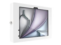 White - Skriňa - pre tablet - sklenený držiak, priestor - uzamykateľný - vysoko kvalitný hliník - biela - veľkosť obrazovky: 11" - montážne rozhranie: 100 x 100 mm - montáž na stenu - pre Apple 11-inch iPad Air (M2, M3, M4)