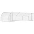 vidaXL Psí kennel 4 ks Strieborná 8 x 2 x 2 m Pozinkovaná oceľ