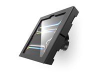 Montážna súprava (kryt) - exponovaný predný/zadný fotoaparát a senzory, naklápanie - pre tablet - uzamykateľný - čierna - veľkosť obrazovky: 11" - montáž na stenu - pre Apple 11-inch iPad Pro Wi-Fi, Wi-Fi + Cellular