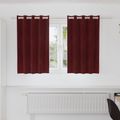vidaXL Zatemňovacie závesy 2 ks Víno červené 140 x 140 cm Zamat