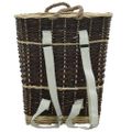 vidaXL Košík s popruhmi na palivové drevo 44,5x37x50 cm prírodná vŕba